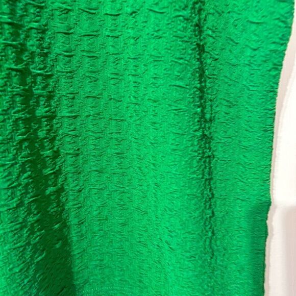 NYC New York Company  T Shirt Green Short Sleeve Round Neck Plus 3X Stretch - Picture 4 of 8